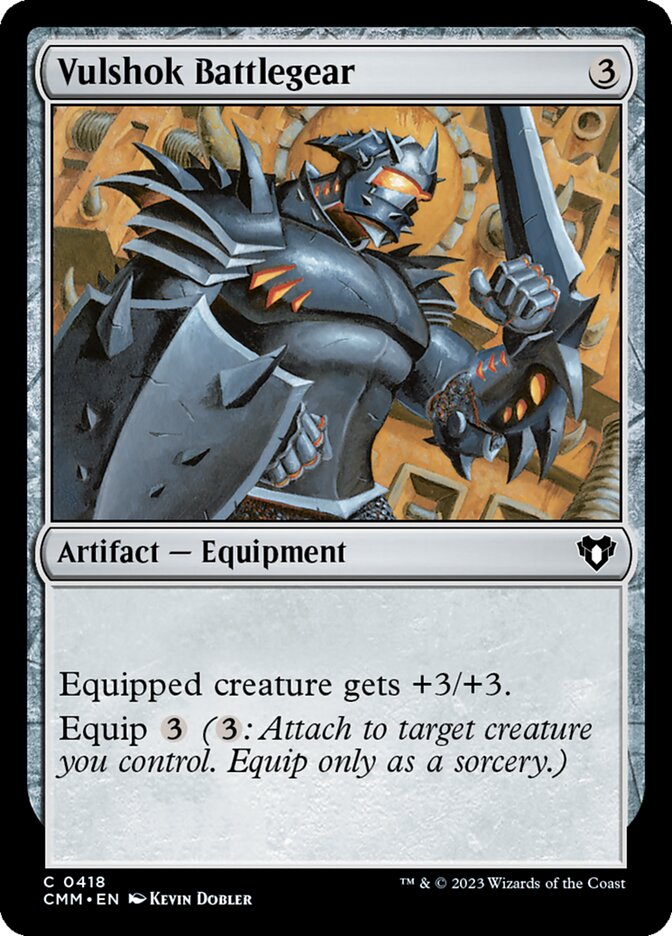 Vulshok Battlegear 418/451 (Commander Masters) 