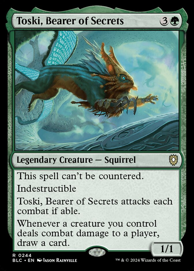 Toski, Bearer of Secrets 244 (Commander: Bloomburrow) 