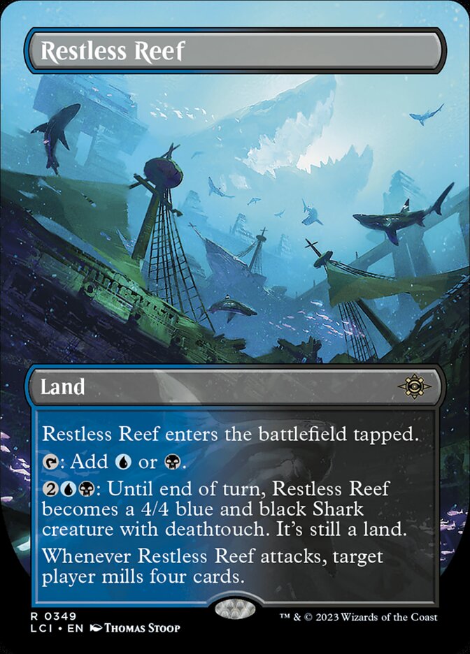 Restless Reef Borderless 349 (The Lost Caverns of Ixalan)  - Borderless Foil