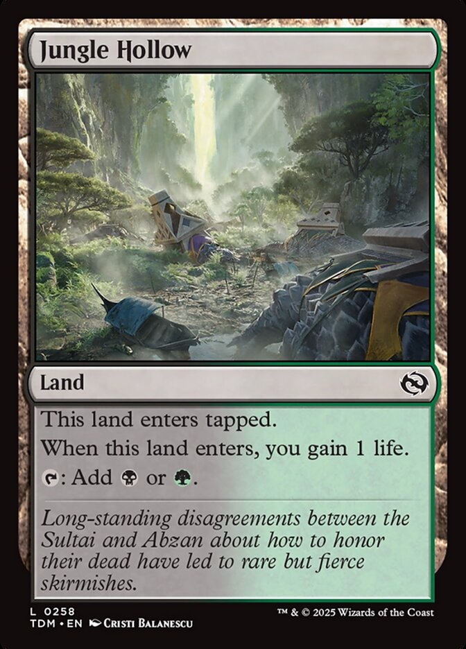 Jungle Hollow 258/291 (Tarkir: Dragonstorm)  - Foil