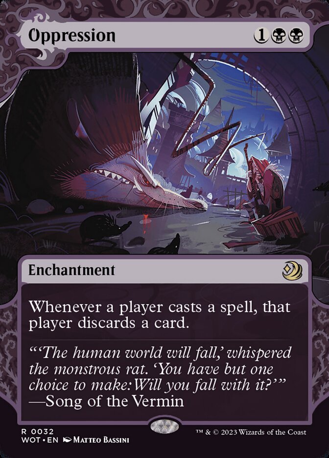 Oppression 32 (Wilds of Eldraine: Enchanting Tales)  - Showcase