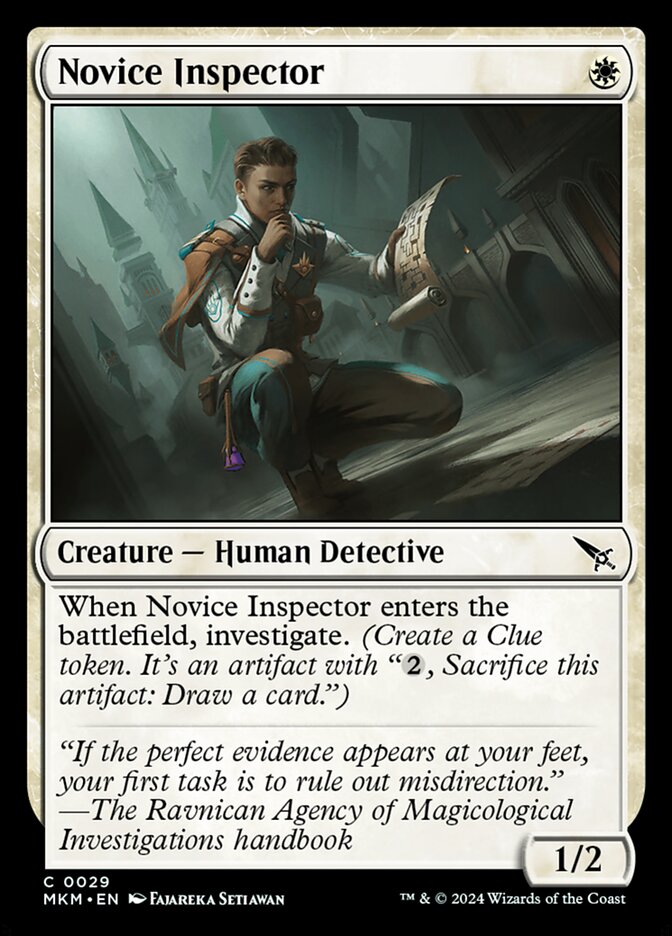 Novice Inspector 29/286 (Murders at Karlov Manor)  - Foil