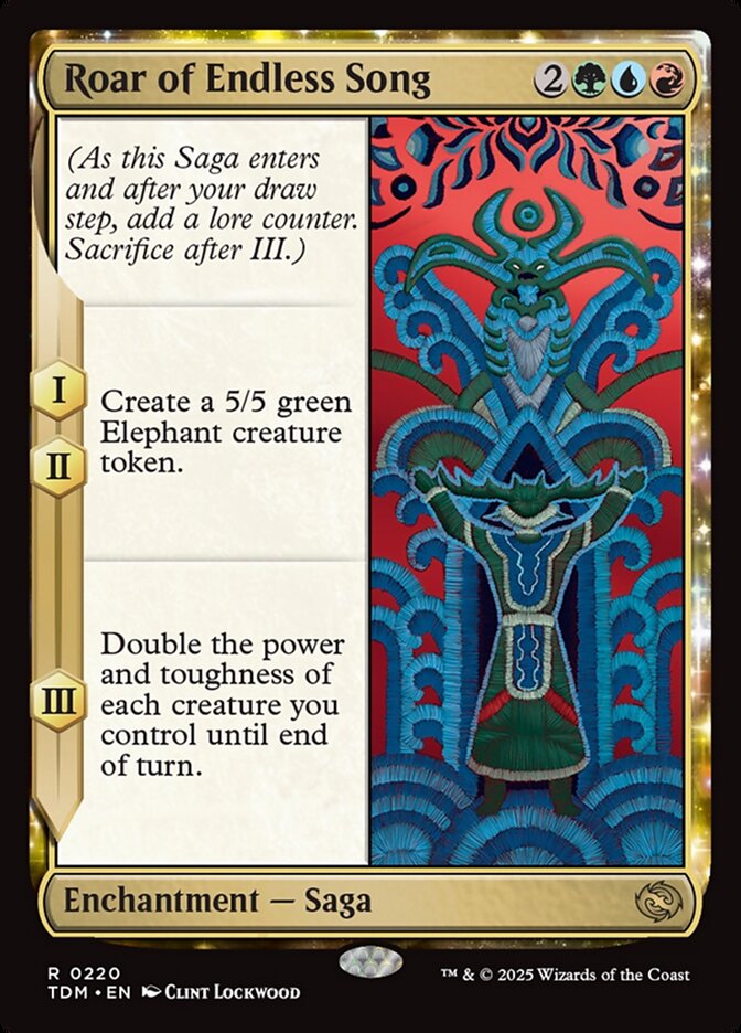 Roar of Endless Song 220/291 (Tarkir: Dragonstorm)  - Foil