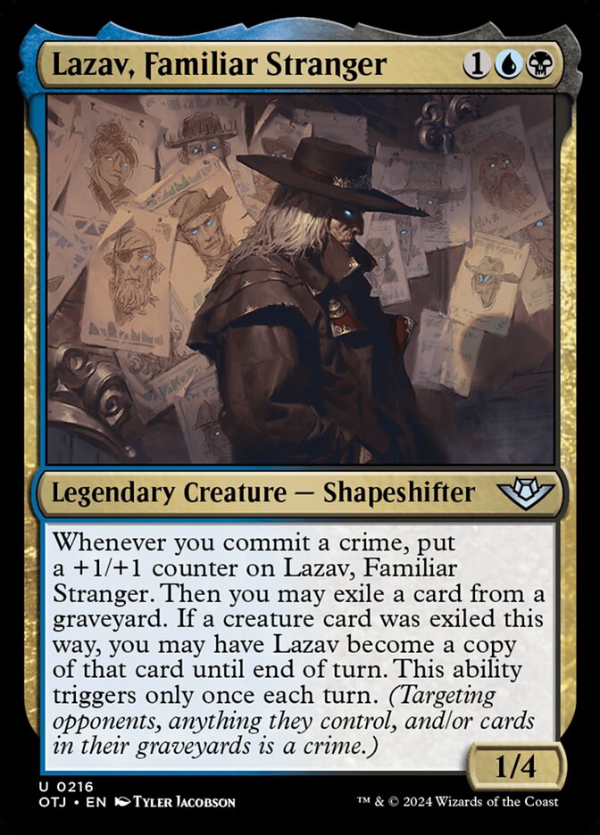 Lazav, Familiar Stranger 216/286 (Outlaws of Thunder Junction) 
