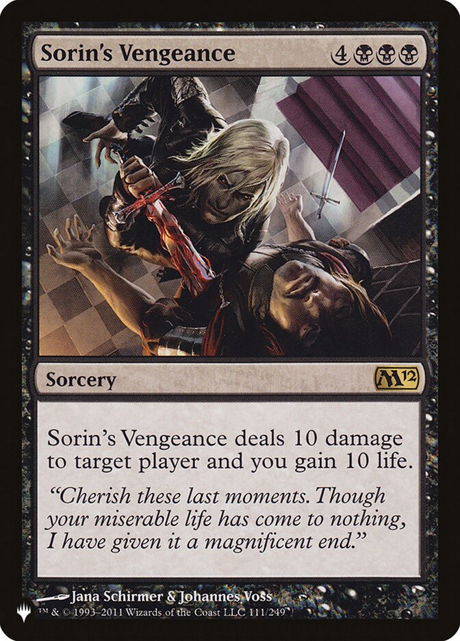 Sorin's Vengeance M12-111/5075 (The List Reprints) 