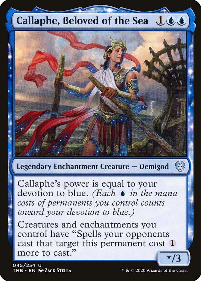 Callaphe, Beloved of the Sea 45 (Theros Beyond Death) 