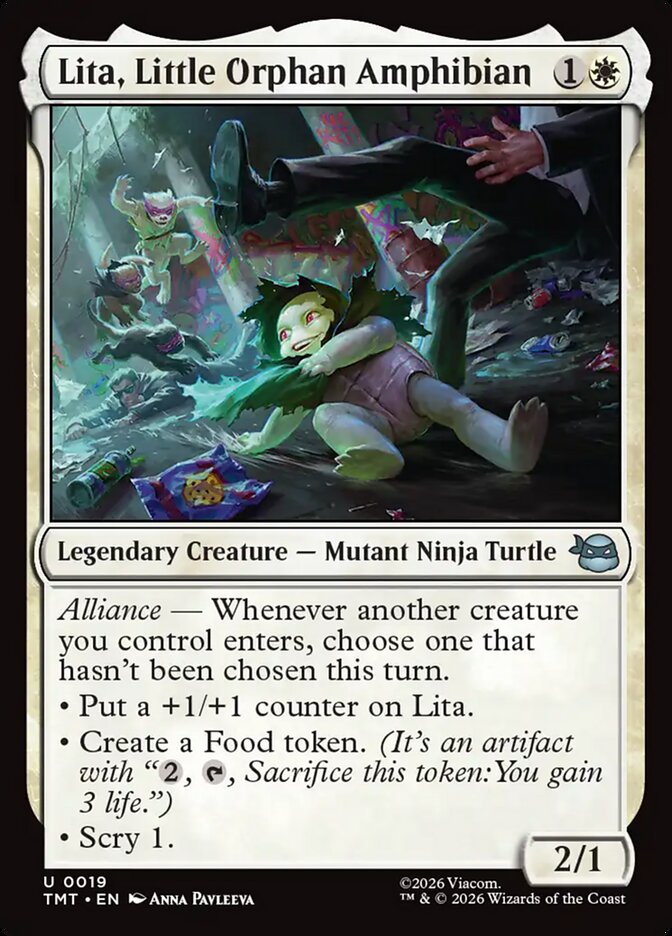 Lita, Little Orphan Amphibian 19/190 (Teenage Mutant Ninja Turtles)  - Foil