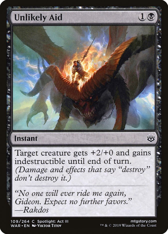 Unlikely Aid 109/264 (War of the Spark) 
