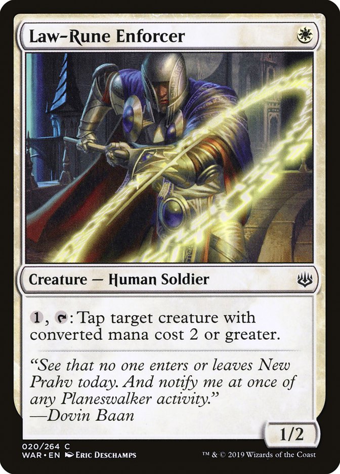 Law-Rune Enforcer 20/264 (War of the Spark) 