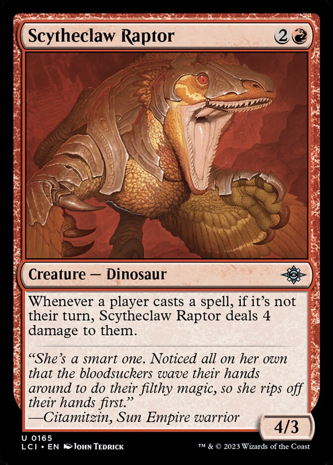 Scytheclaw Raptor 165 (The Lost Caverns of Ixalan)  - Foil