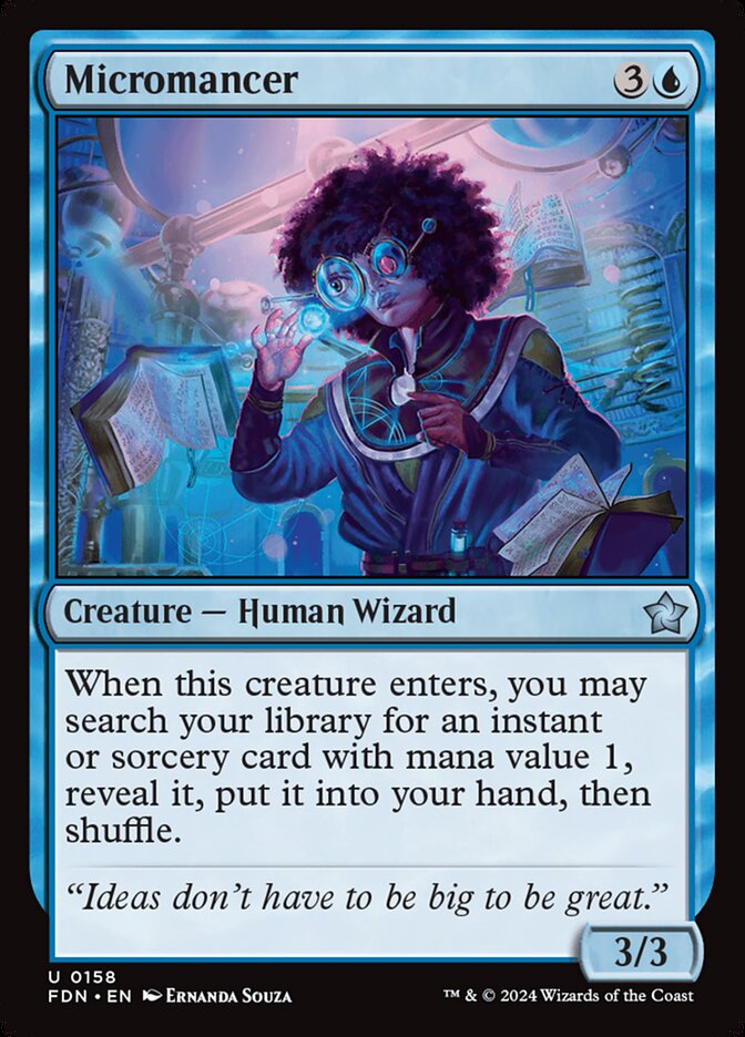 Micromancer 158/291 (Foundations)  - Foil