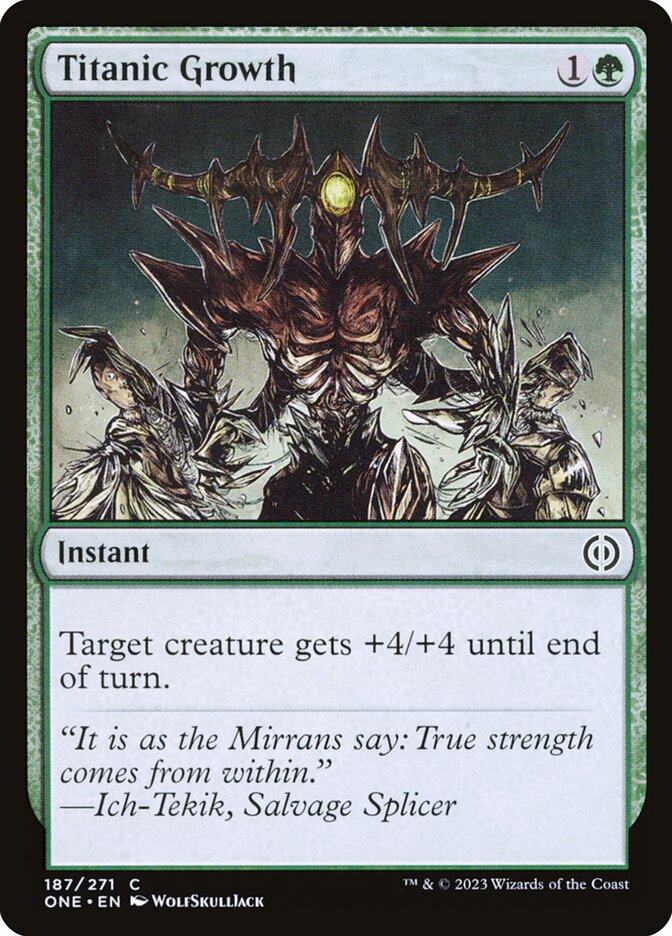 Titanic Growth 187 (Phyrexia: All Will Be One) 