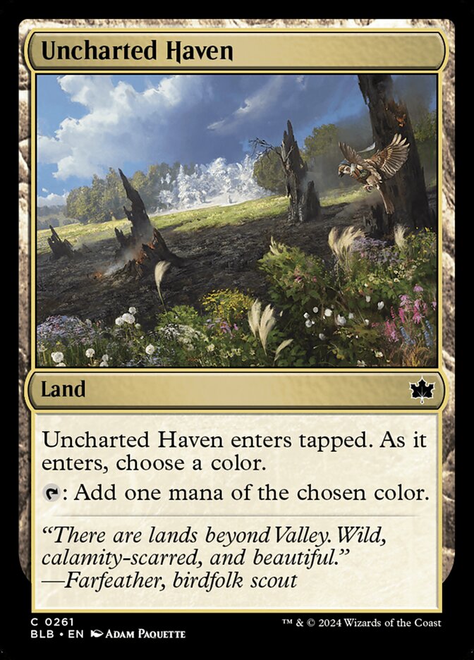 Uncharted Haven 261 (Bloomburrow)  - Foil
