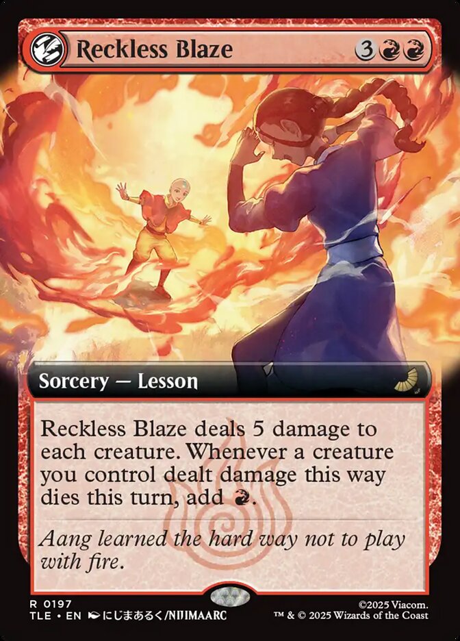 Reckless Blaze 197/317 (Avatar: The Last Airbender: Eternal-Legal)  - Extended Art Foil