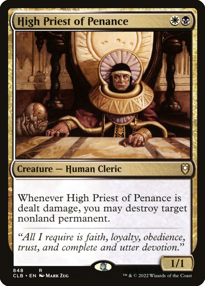 High Priest of Penance 848 (Commander Legends: Battle for Baldur's Gate) 