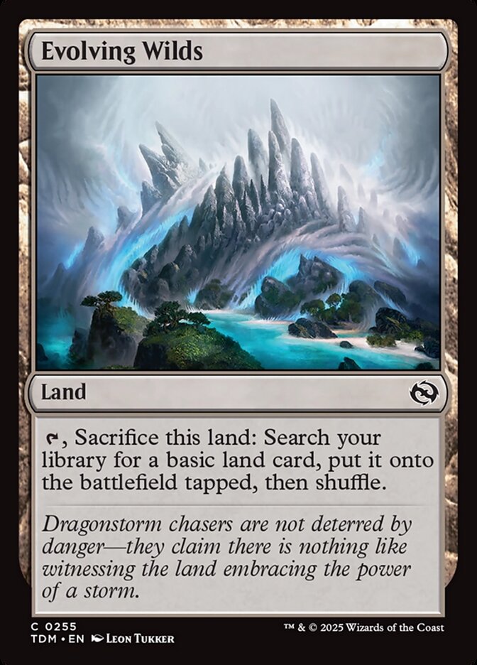 Evolving Wilds 255 (Tarkir: Dragonstorm)  - Foil