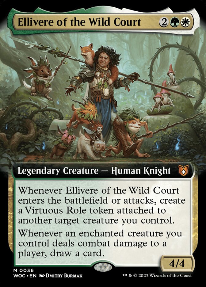 Ellivere of the Wild Court 36 (Commander: Wilds of Eldraine)  - Extended Art