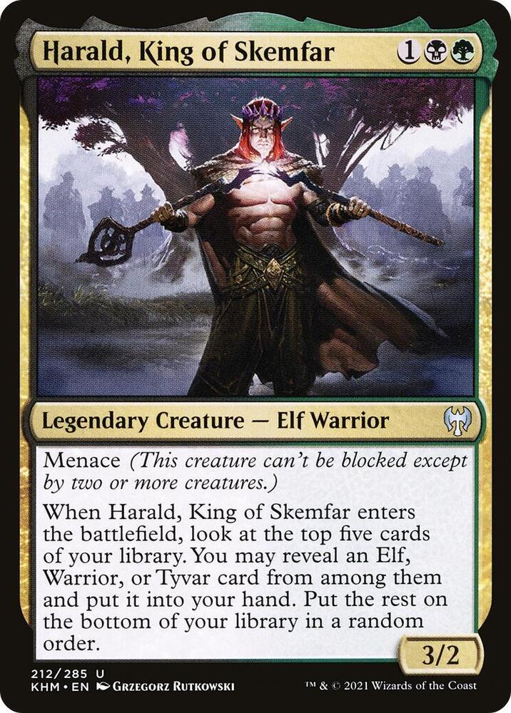 Harald, King of Skemfar 212/285 (Kaldheim) 
