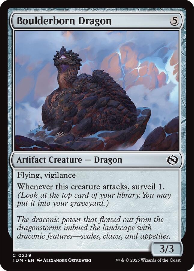 Boulderborn Dragon 239/291 (Tarkir: Dragonstorm)  - Foil