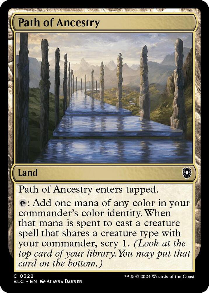 Path of Ancestry 322 (Commander: Bloomburrow) 