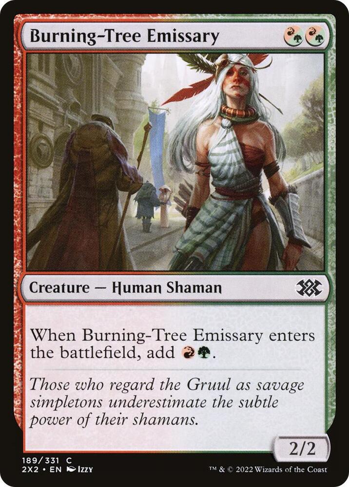 Burning Tree Emissary 189/331 (Double Masters 2022)  - Foil