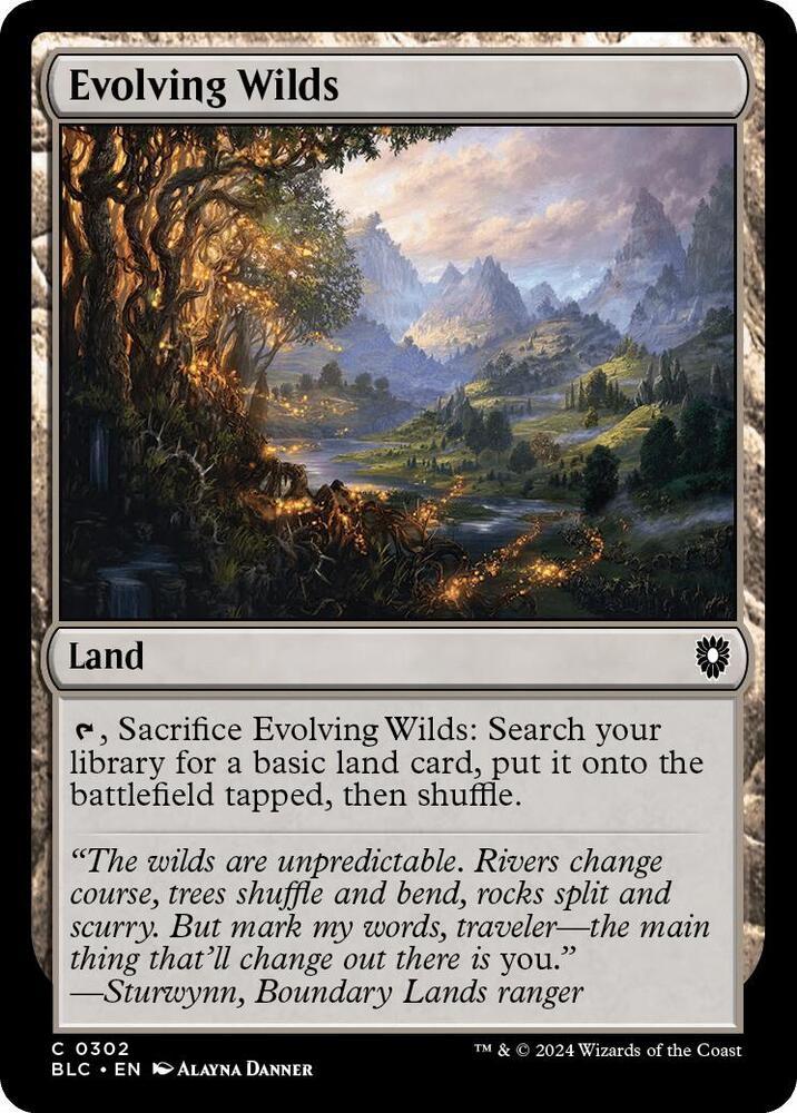 Evolving Wilds 302 (Commander: Bloomburrow) 