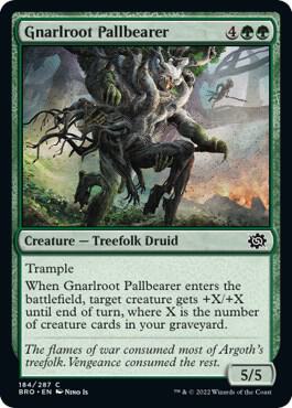 Gnarlroot Pallbearer 184/287 (The Brothers' War) 