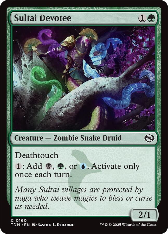 Sultai Devotee 160/291 (Tarkir: Dragonstorm)  - Foil