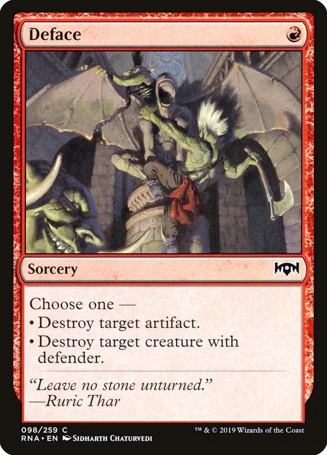 Deface 98/259 (Ravnica Allegiance) 