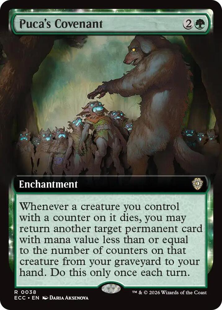 Puca's Covenant 38 (Commander: Lorwyn Eclipsed)  - Extended Art