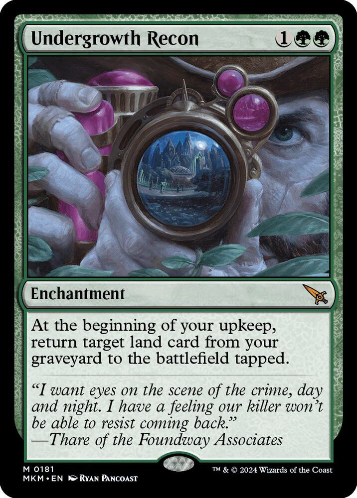 Undergrowth Recon 181 (Murders at Karlov Manor)  - Foil