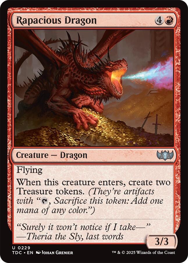 Rapacious Dragon 229 (Commander: Tarkir: Dragonstorm) 