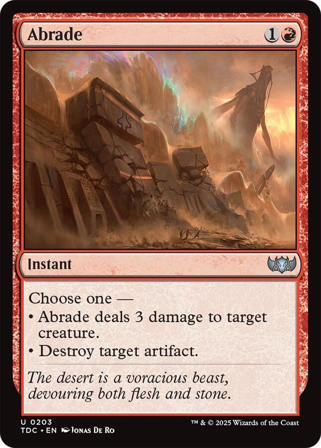Abrade 203 (Commander: Tarkir: Dragonstorm) 