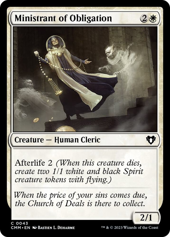 Ministrant of Obligation 43/451 (Commander Masters) 