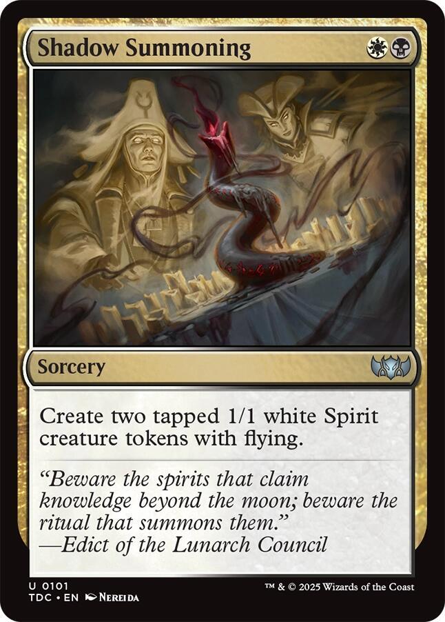 Shadow Summoning 101 (Commander: Tarkir: Dragonstorm) 