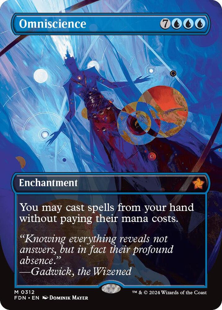 Omniscience 312 (Foundations)  - Borderless Foil