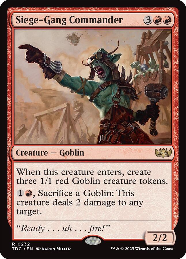 Siege-Gang Commander 232 (Commander: Tarkir: Dragonstorm) 