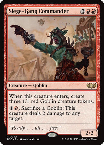 Siege-Gang Commander 232 (Commander: Tarkir: Dragonstorm) 