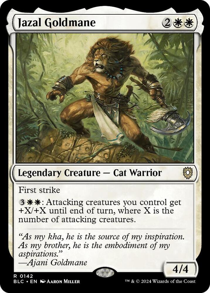 Jazal Goldmane 142 (Commander: Bloomburrow) 