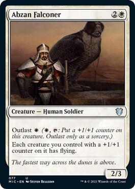 Abzan Falconer 77/38 (Commander: Innistrad: Midnight Hunt) 