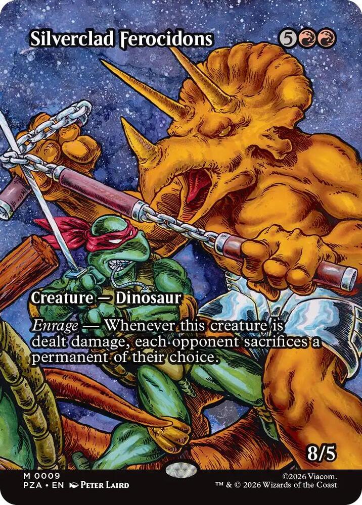 Silverclad Ferocidons 9 (Teenage Mutant Ninja Turtles Source Material)  - Borderless