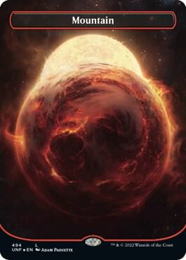 Mountain 494/244 (Unfinity)  - Borderless Galaxy Foil