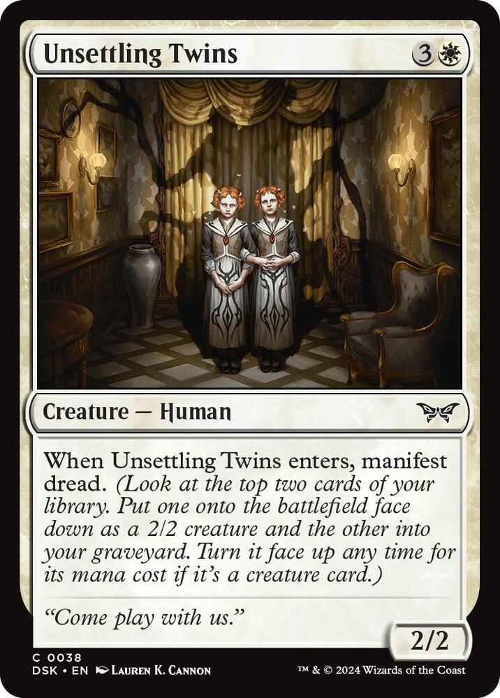 Unsettling Twins 38/286 (Duskmourn: House of Horror) 