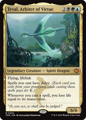 Teval, Arbiter of Virtue 230 (Tarkir: Dragonstorm) 
