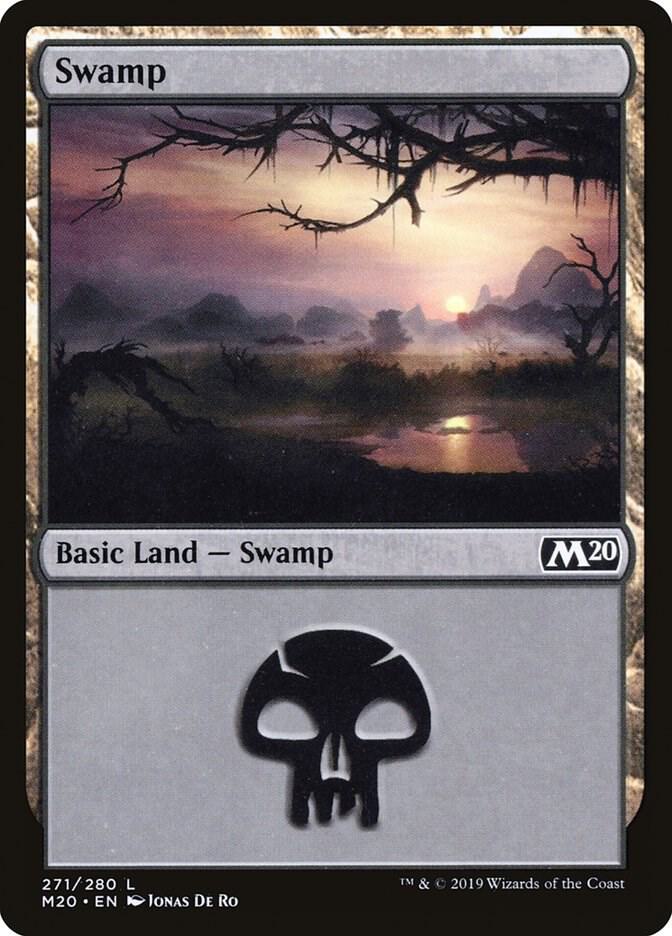 Swamp 271/280 (Core Set 2020)  - Foil
