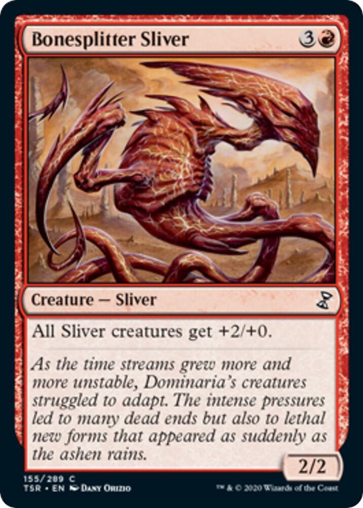 Bonesplitter Sliver 155 (Time Spiral: Remastered)  - Foil