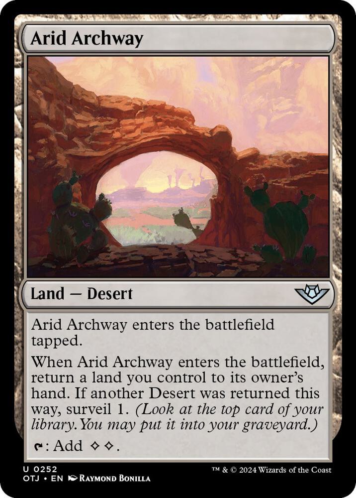 Arid Archway 252 (Outlaws of Thunder Junction)  - Foil
