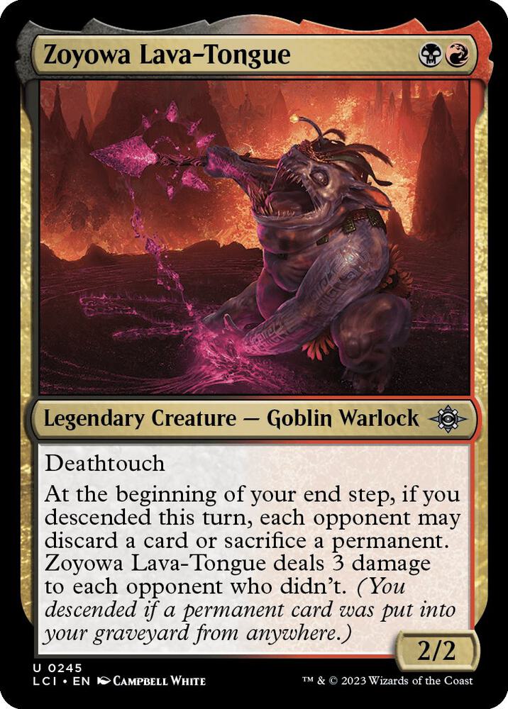 Zoyowa, Lava-Tongue 245/291 (The Lost Caverns of Ixalan)  - Foil
