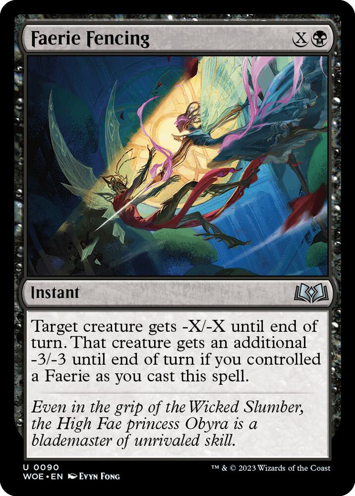 Faerie Fencing 90/276 (Wilds of Eldraine)  - Foil