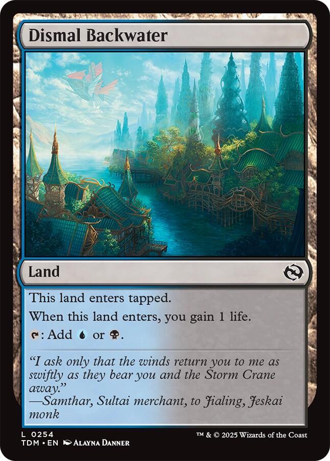 Dismal Backwater 254 (Tarkir: Dragonstorm)  - Foil